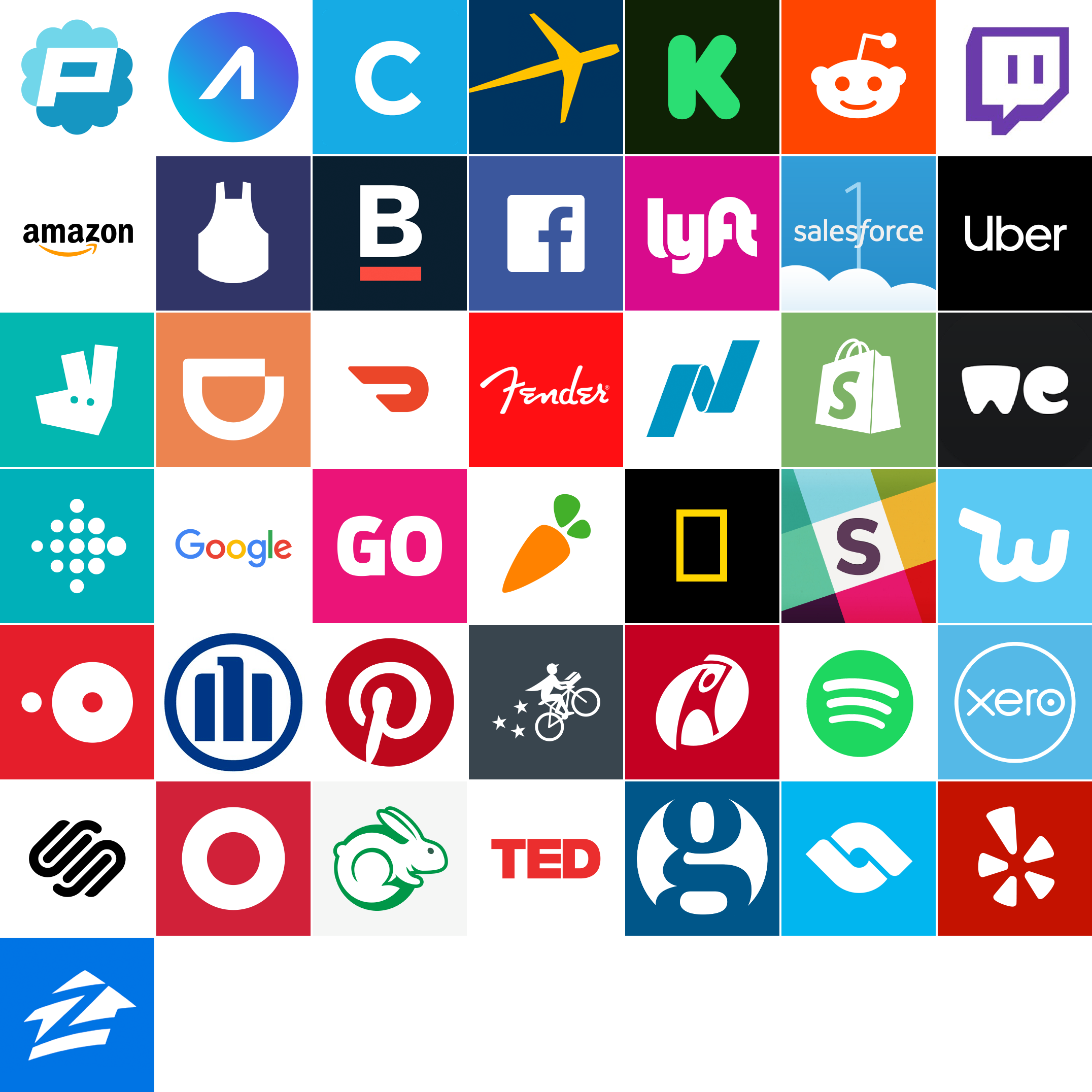 A grid of company logos.